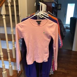 Abercrombie & Fitch Blouse/LS Tee In Pink Size S